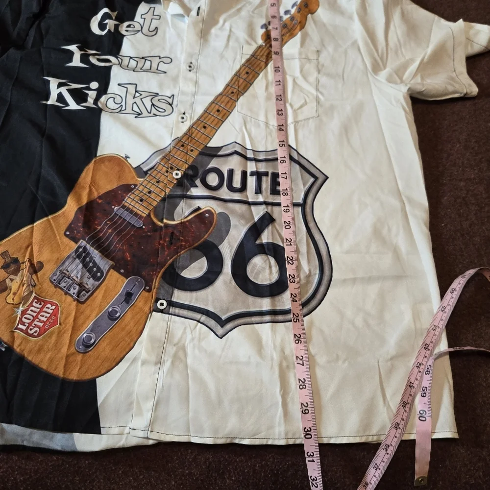 New! Route 66 Button Down Shirt Men's 2XL Unbranded - Picture 6 of 7